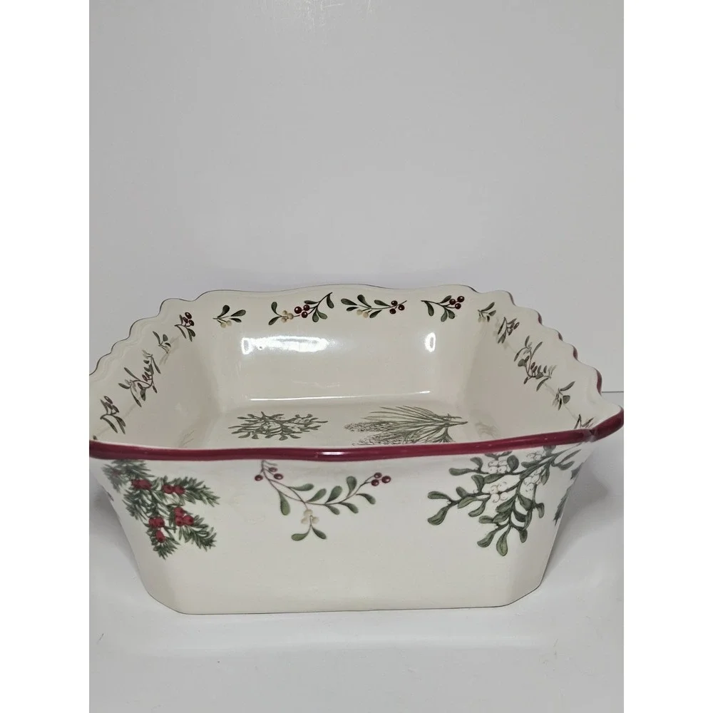 Better Homes Gardens Winter Forest Heritage Stoneware Rectangular Casserole Bake